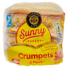 Sunny Crumpets 6 Pack 300g